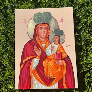 Mother of God Icon - Ukrainian Religious Artwork