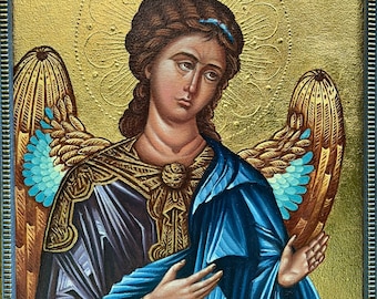 Christian Art: Archangel Michael with Angel Wings | Christian Gift & religious Wall Decor