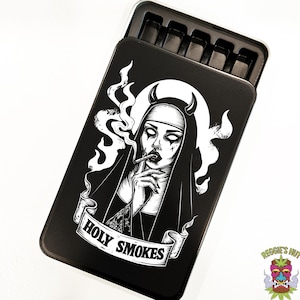 Holy Smokes Nun Cigarette Case: Tamper Proof Case for King Size
