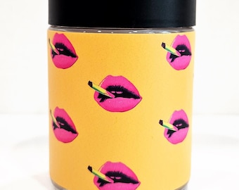 Got a Light? Stash Jar: 4oz Glass Storage Container for Herbs, Spices, Tea