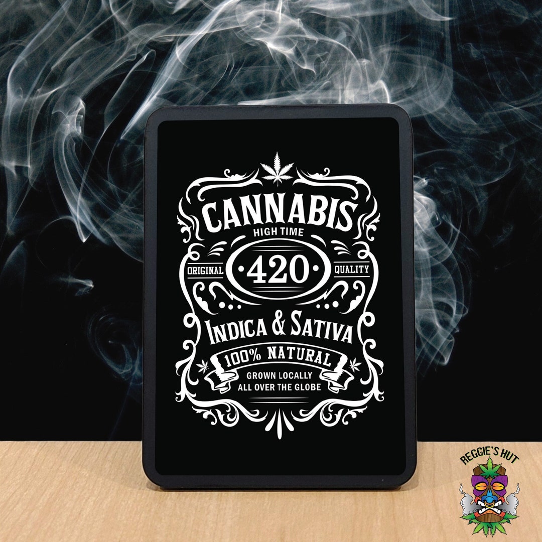 Vintage Cannabis Joint Box, Joint Case Holder, Crush Proof Cigarette