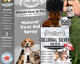 Colloidal Silver Pet Spray: Natural Relief for Allergy & Skin Discomfort - Natural 1st Aid Spray