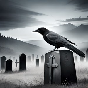 100 kraaien op grafstenen afbeeldingen foto's voor Dark Creepy Journaling Scrapbooking pk1