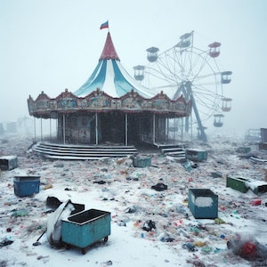 100 imágenes de parques de atracciones abandonados para Dark Creepy Journaling Scrapbooking pk2