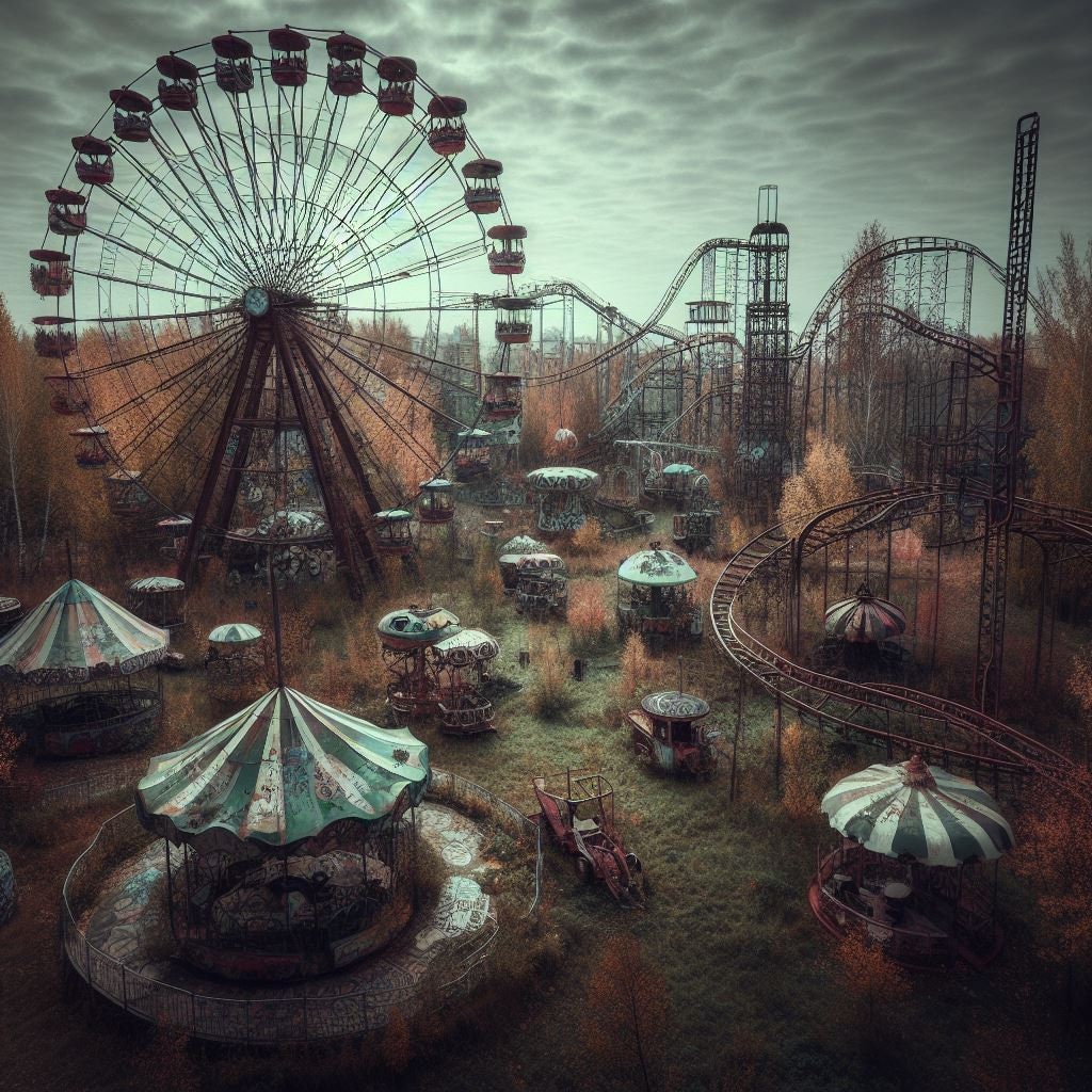 100 Abandoned Amusement Park Images Photos for Dark Creepy Journaling ...