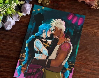 Arcane - Jinx und Ekko - Kunstdruck