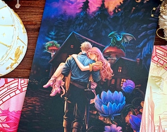 Jacks and Evangeline art print - Once Upon a Broken Heart - Stephanie Garber