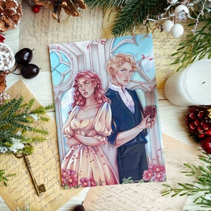 Lámina artística de Jacks y Evangeline - Érase una vez un corazón roto - Stephanie Garber