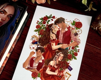 Art print - Scarlett Dragna and Julian Santos - Caraval Stephanie Garber