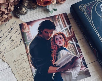Poppy and Castiel - art print - From Blood and Ash