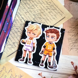 Andry and Neil - magnetic bookmark - all for the game