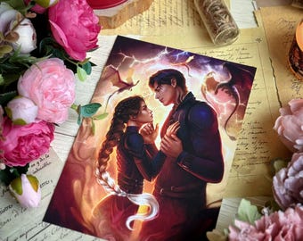 Fourth wing - Xaden Riorson  and Violet Sorrengail - Art print