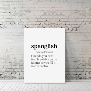 Bilingual Spanish Teacher Poster: Funny Classroom Wall Art