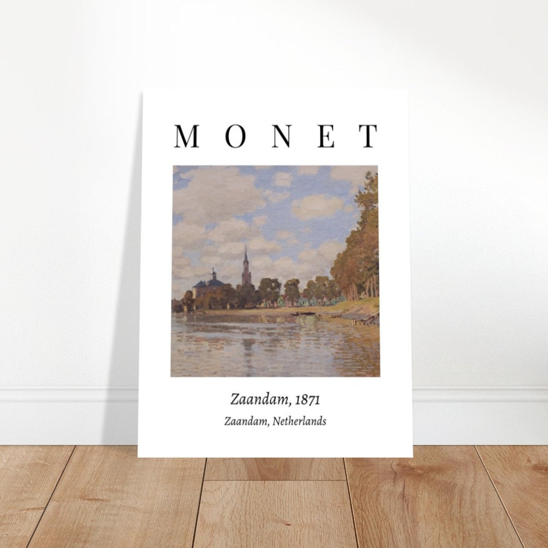 Monet Poster, Zaandam Poster, Claude Monet Poster, Monet Art Print ...