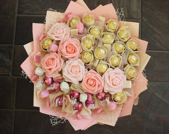 Ferrero Rocher Chocolate Bouquet: Sweet Occasion Gift Hamper, Luxury sweet gift, Birthday, Christmas, Wedding, gift for Mom, Thank you