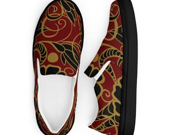 Men’s slip-on canvas shoes — Artistic Luxe Edge