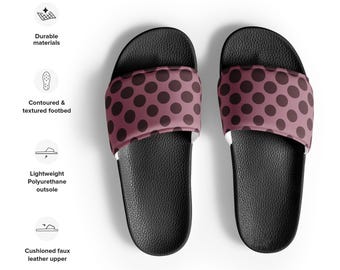 Sandalias para hombre — Tapiz morado con lunares Cab Sav