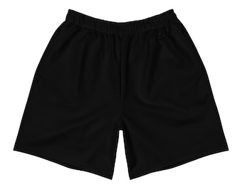 Unisex Athletic Long Shorts — Black — XS-6XL