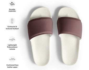 Women's Slides — Light Wood