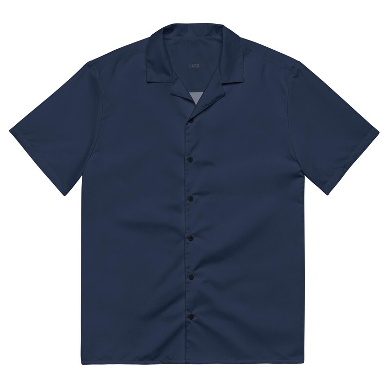 Simple Blue Button Up Navy Blue Button up Shirt - Etsy