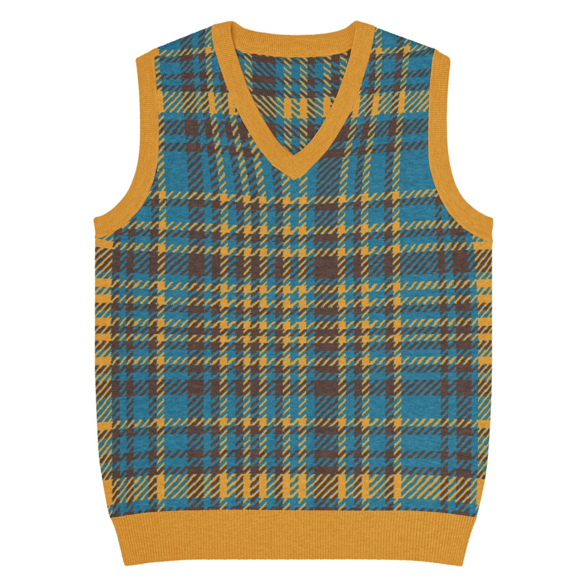 Knit V-neck Vest — 3XS-3X - Etsy
