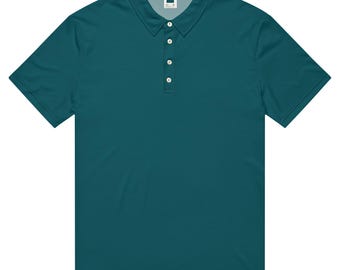 Męska koszulka polo slim fit — Sherpa Blue — XS-3XL