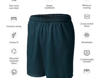 Unisex mesh shorts — Blue Whale — 2XS-6XL