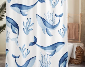 Shower Curtain — Blue Whale Decor