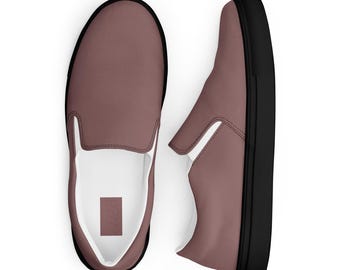 Men’s Slip-On Canvas Shoes — Light Wood