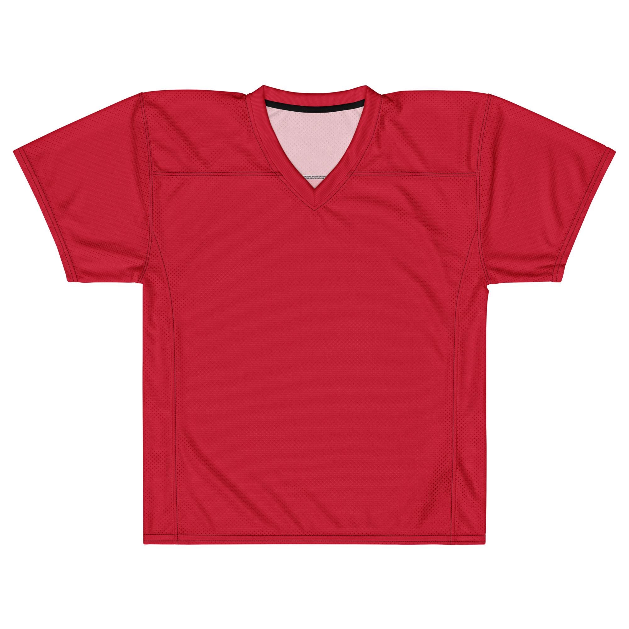 American Football Jersey — Red — 2XS-6XL - Etsy
