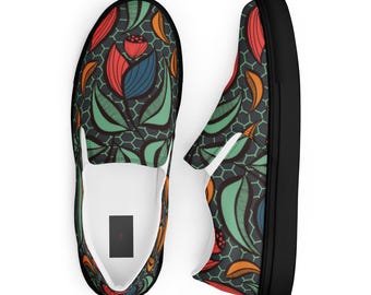 Men’s slip-on canvas shoes - Bold Leaf