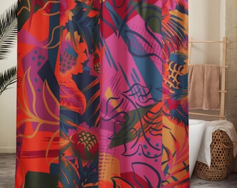 Shower Curtain — Bold Abstract Decor