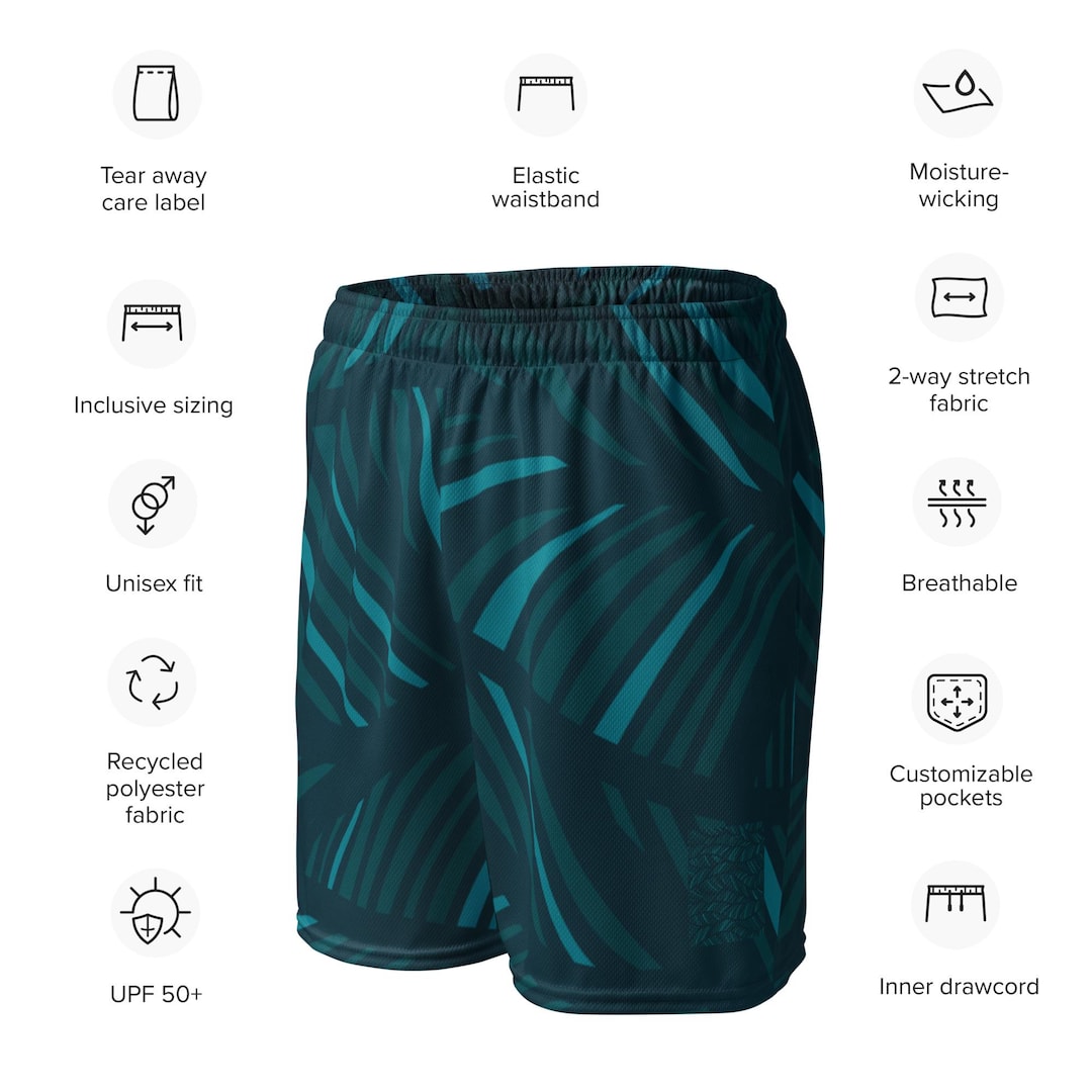 Unisex Mesh Shorts — Abstract Wave — 2XS-6XL - Etsy