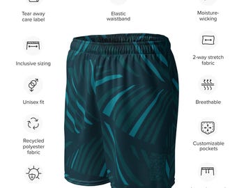 Unisex mesh shorts — Abstract Wave — 2XS-6XL