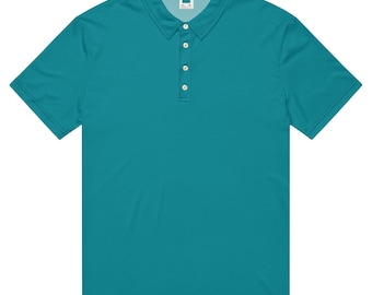 Męska koszulka polo slim fit — Eastern Blue — XS-3XL