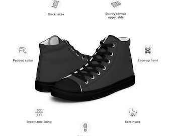 Women’s High Top Canvas Shoes — Eclipse