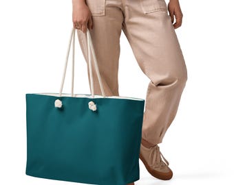 Borsa da weekend oversize — Sherpa blu