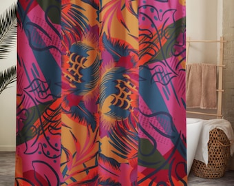 Shower Curtain — Bold Abstract Decor