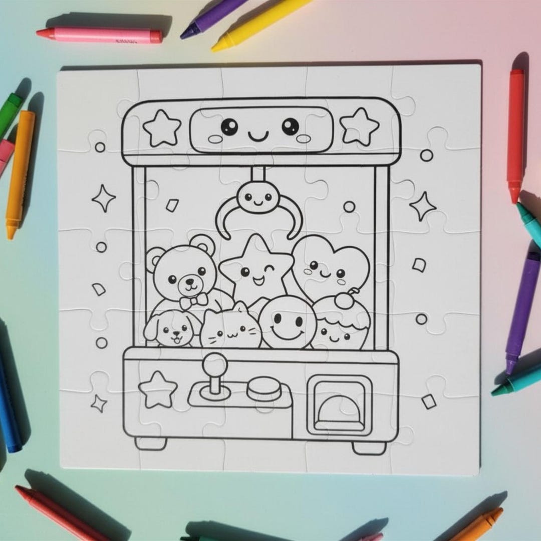 Color Your Own Puzzle Kit for Kids, 16 Piece Activity - Etsy