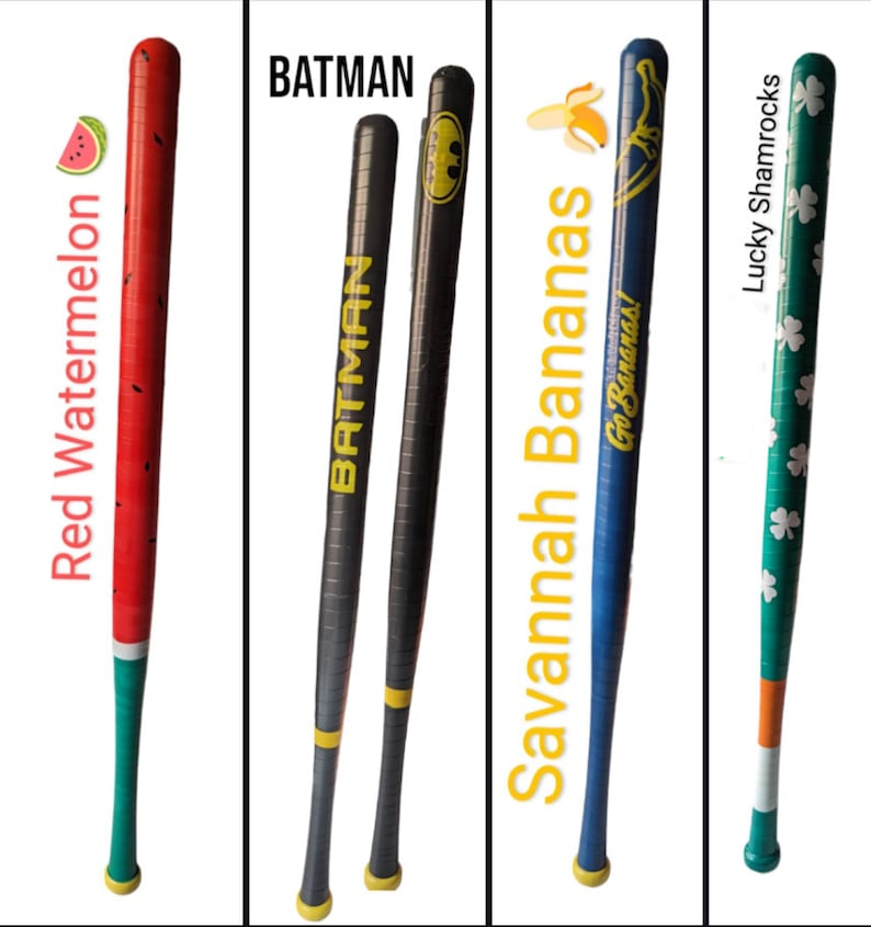 Custom Wrapped Official Sized Wiffle Bats W/ball Etsy