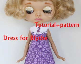 Vestido de instrucciones fácil para muñeca Blythe