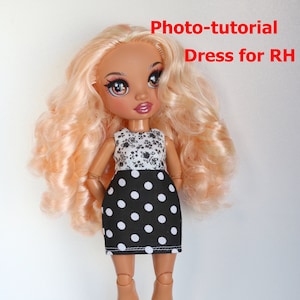 Tutorial for creating dress a Rainbow High doll