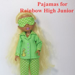 Tutorial Pajamas for Rainbow High Junior