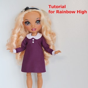 Tutorial Dress for Rainbow High Doll