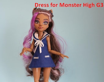 PDF Tutorial Monstеr Hіgh G3 Dress – Easy Sewing Pattern for Doll, Instant Download