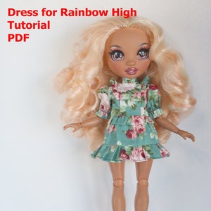 Tutorial for Dress Rainbow High doll