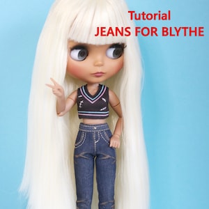 Tutorial JEANS FOR BLYTHE with pockets