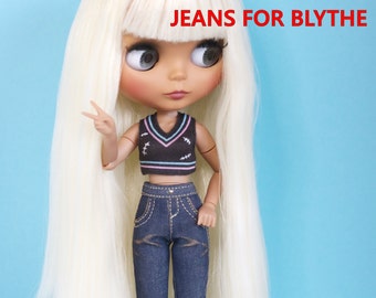 Tutorial JEANS FOR BLYTHE with pockets