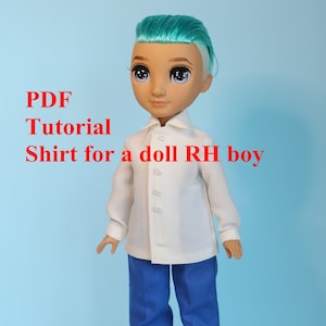 Tutorial for Rainbow High Boy shirt for dolls PDF