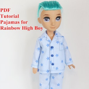 Tutorial Pajamas for Rainbow High Boy